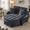 Black, variant on MOONMISS Oversized Chair and A Half, Chenille Reading Sofa Chair with Storage Ottoman, Upholstered Loveseat Chaise Lounge Sofa with Adjustable Back for Living Room,Brown