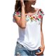 thumbnail image 1 of Blusa informal de manga corta con cuello redondo y estampado floral de verano para mujer Fridja  hjk4523, 1 of 8