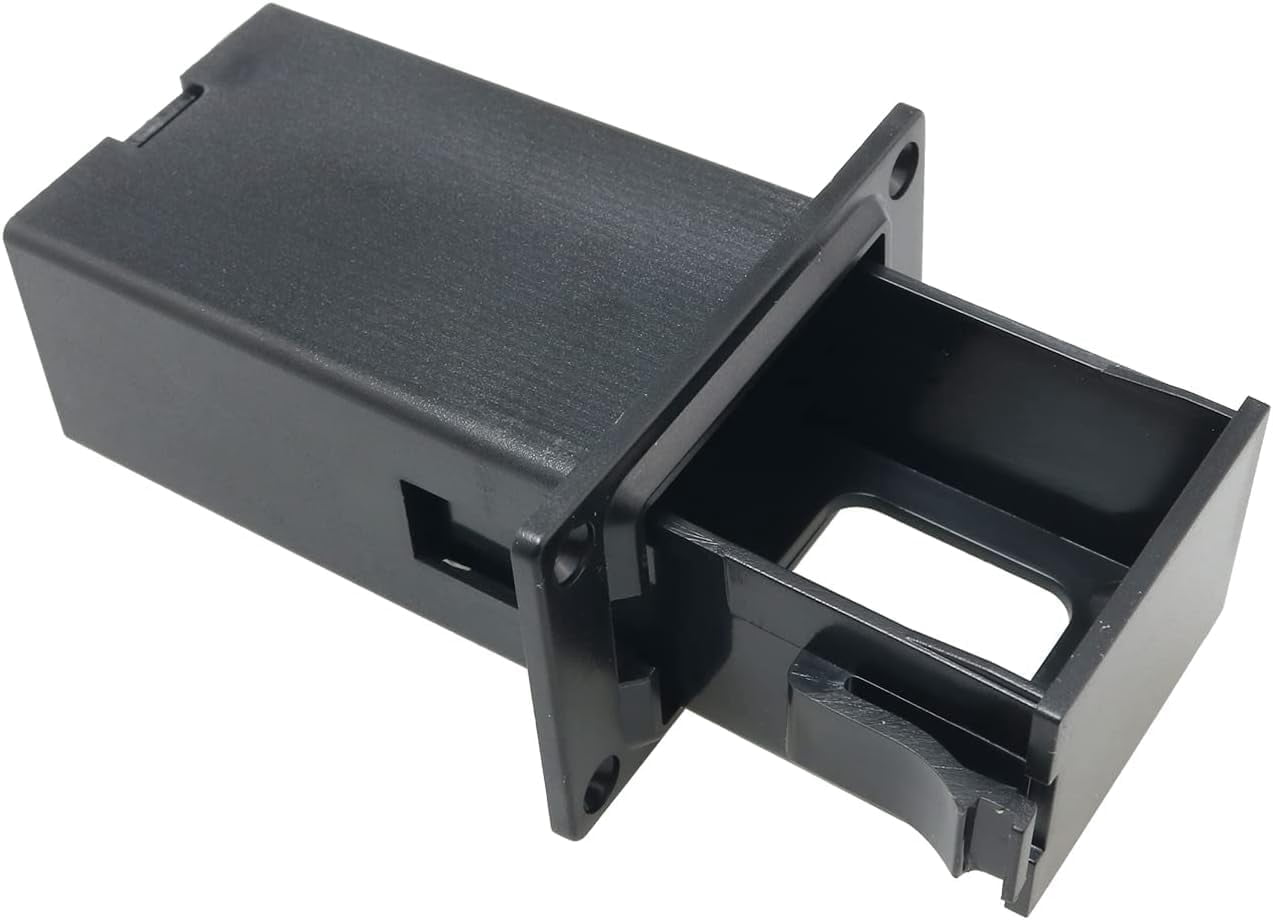 HRTGFD-Electric Guitar and Bass 9V Battery Case Holder - Black Battery Compartment for Active Pickup Systems, Durable Replacement Box for Guitar Parts and Musical Accessories