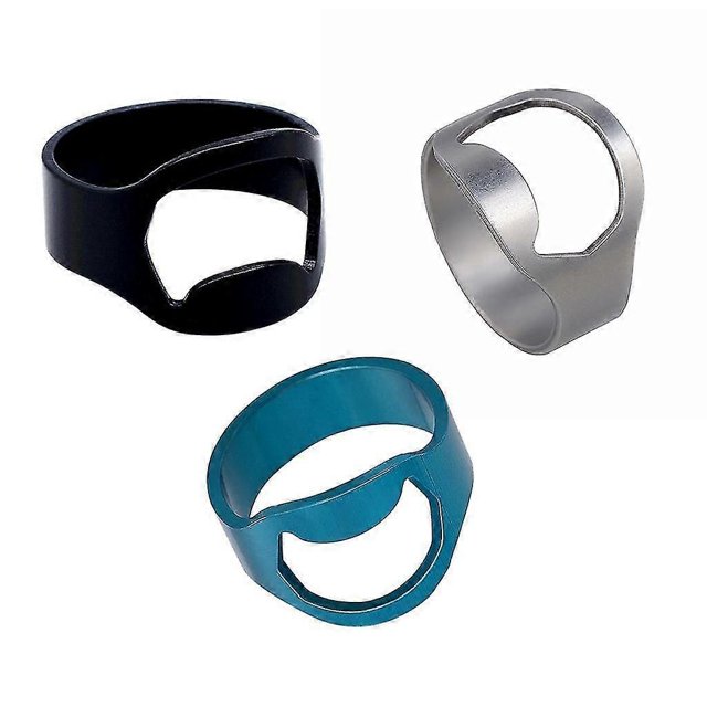 3 Pack Stainless Steel Multipurpose Bar Restaurant Bottle Opener Rings 22mm