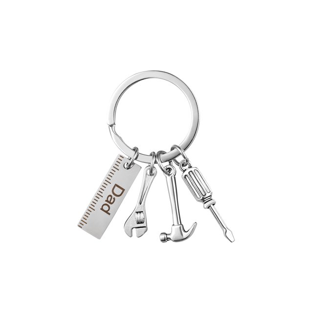 TENDYCOCO Papá Letras Llaveros Creativo Martillo Destornillador Llave Llavero Bolso Decoración Borla Colgante Colgante Regalos del Día del Padre HOMEMAXS MX7857424