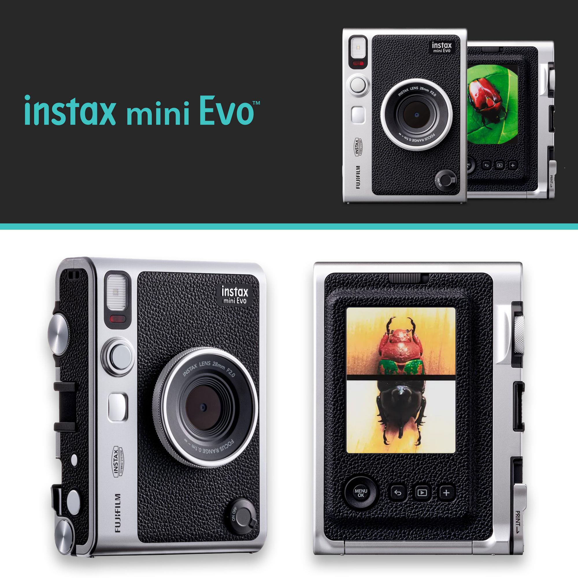 FUJIFILM instax mini Evo ブラック + 32GB Amazon.com : FUJIFILM INSTAX Mini EVO Hybrid Instant Camera