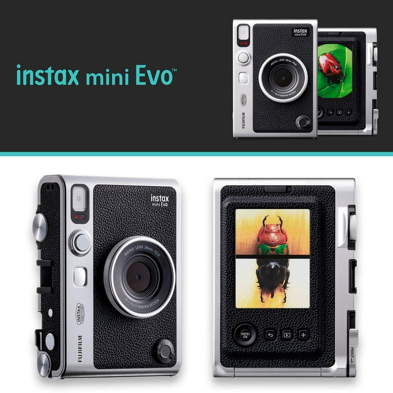 FUJIFILM instax mini Evo ブラック Fujifilm Instax Mini EVO Hybrid Black Instant Camera