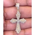 thumbnail image 2 of 10K YELLOW GOLD 1.25 CARAT 1.75 INCHES REAL DIAMOND MEN CROSS PENDANT CHARM CROSS, 2 of 2