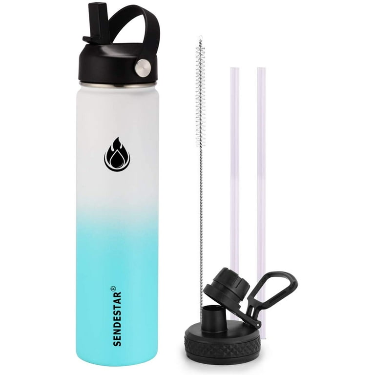 40oz Insulated Water Bottle With Straw, Spout, And Stainless Steel