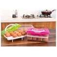 thumbnail image 5 of Deviled Egg Carrier, Aetherz Ortable Large Capacity Double-Layers Egg Storage Container Holds 24 Eggs Shatter-Proof Non-Slip Eggs Holder with Handle, 5 of 5