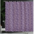 thumbnail image 3 of Ambesonne Baroque Shower Curtain, Lavish Curls on Purple Tone, 69"Wx75"L, Purple Eggplant, 3 of 4