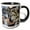 Black/White, variant on 3drose, Gray Wolf with a Friend, 11oz Two-tone Yellow Mug
