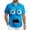 Sky Blue-Surprised Face, variant on Mens Beach Shirts Short Sleeve Button Down Tops Loose Fit Funny Graphic Print Vacation Shirts Sky Blue-Surprised Face L