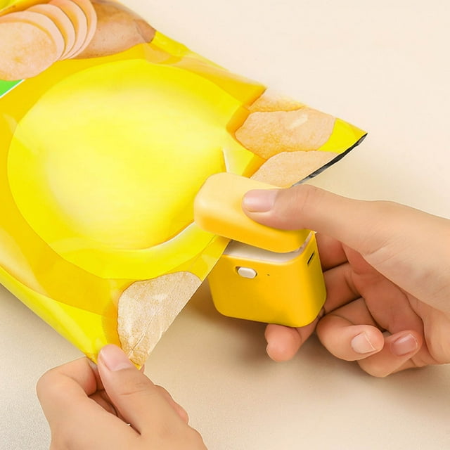 Mini Portable Food Bag Sealer Machine Household Heat Sealer For Kitchen Storage Organization Compact Snack Preservation Tool