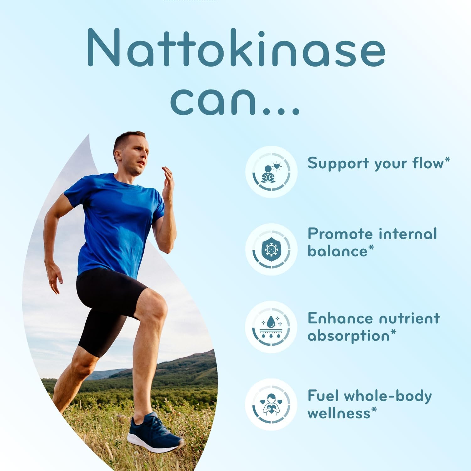 Clear Formulas Nattokinase 4000 FU Enzyme Supplement, Heart and Circulation Support, 200 Capsules