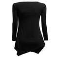 thumbnail image 3 of CHOK Tunique Longue à Manches Longues Col en V pour Femmes Robe T-Shirt, 3 of 3