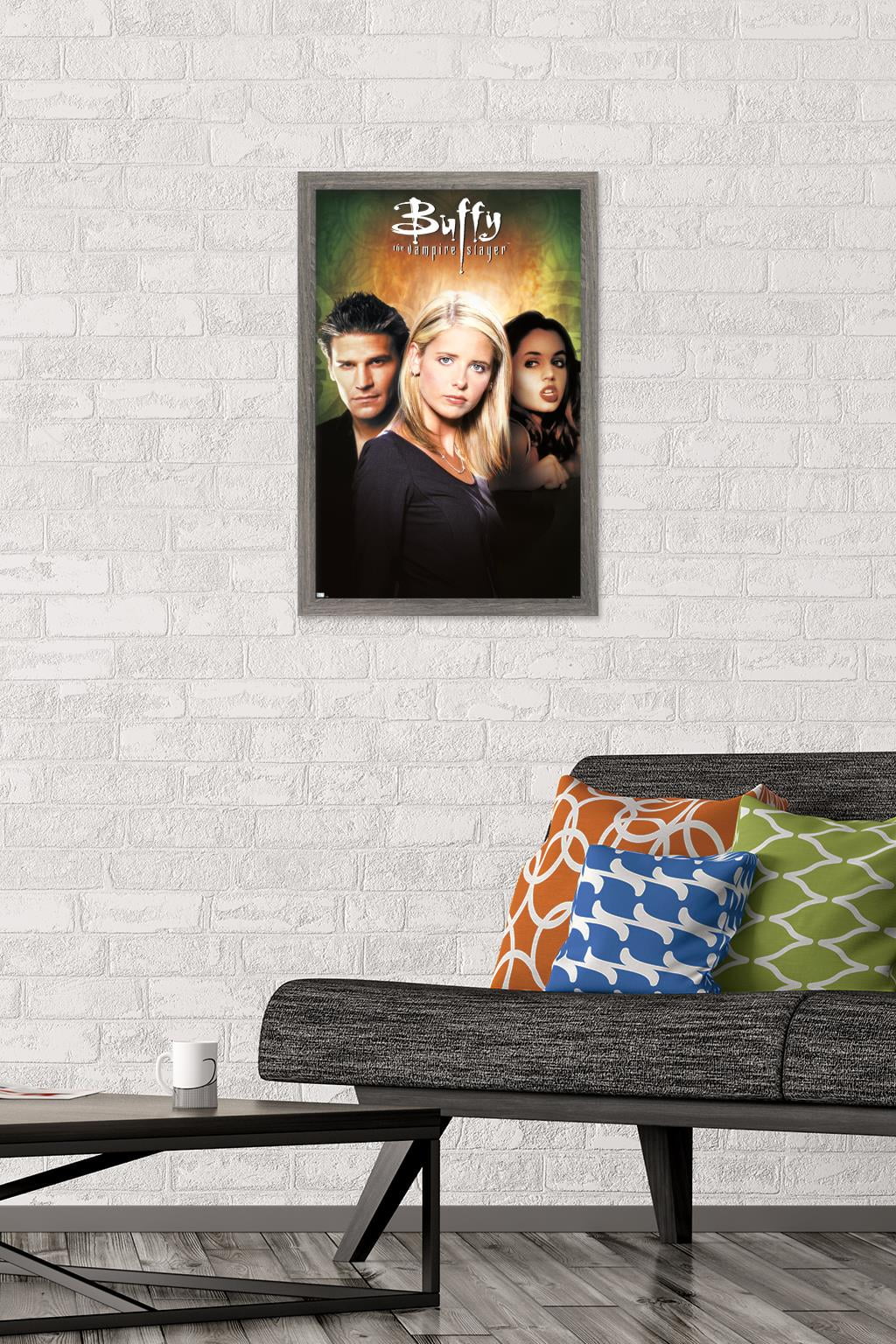 Buffy the Vampire Slayer - Season 3 One Sheet Wall Poster, 14.725" x 22.375", Framed
