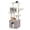 Gray, variant on PEQULTI 57.5" Wood Cat Tree with Litter Box Large Cat Tower Indoor with Sisal Scratching Post Brown