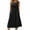 Black, variant on Summer Casual Dresses for Women Sleeveless Midi Dress Swing Tank Sundress Pleated Tshirt Dress with Pockets