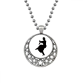 thumbnail image 1 of Danseur Art Paon Danse Sport Colliers Pendentif Rétro Lune Étoiles Bijoux, 1 of 3