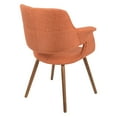 thumbnail image 3 of Vintage Flair Mid-Century Modern Chair in Orange by LumiSource, 3 of 8