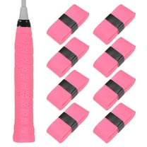Uxcell 8-Pack Tennis Racket Grip Tape Anti-Slip Sweat Absorbent Pickleball Overgrip Grip Tapes for Pickleball/Racquetball/Badminton Pink