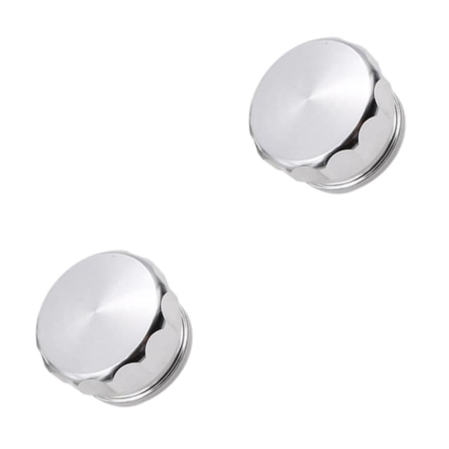 ZheElen Durable Tank Cap Reliable And Easy To Install Cap For Tank Aesthetic Alloy Fuels Tank Cap Tank Caps Welding Cover silver HJG01-51mm 2Set