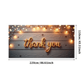 thumbnail image 3 of Rustic Thank You Banner Fairy Lights Celebration Banner Elegant Decor for Wedding Party Indoor Outdoor, 3 of 7