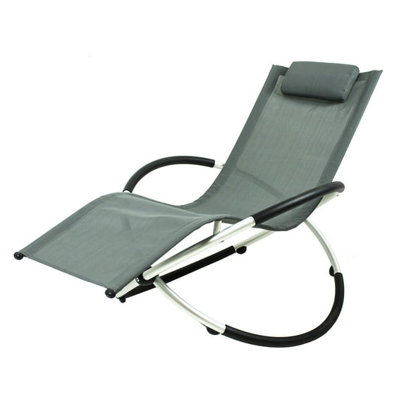 River Cottage Gardens PL006-2 Dark Gray Texaline Orbital Lounger