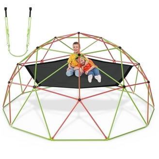 SM Kidsport 10ft Climbing Dome & Swing, Indoor/Outdoor, Rust & UV