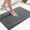 Dark Grey, variant on TRITEX 16" x 24" Microfiber Solid Bath Rug, White