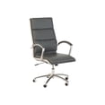 thumbnail image 1 of BBF Modelo - Chair - executive - ergonomic - high-back - armrests - ring-shaped - tilt - swivel - bonded leather - dark gray, 1 of 9
