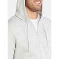 thumbnail image 4 of Athletic Works Men's and Big Men's Fleece Zip Hoodie Sweatshirt, Size S-5XLT, 4 of 5