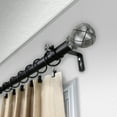 thumbnail image 3 of 1" Dia Adjustable Anneliese Curtain Rod 48-84 inch - Black, 3 of 3