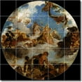 thumbnail image 1 of Ceramic Tile Mural-Eugene Delacroix Religious Shower Tile Mural 23. 21.25" w x 21.25" h using (25) 4.25 x 4.25 ceramic tiles, 1 of 3