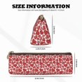 thumbnail image 4 of Xecao Hearts Print Leather Pencil Case -Stationery Bag Pen Holder for Work & Office, 4 of 5
