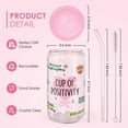 thumbnail image 3 of Vaso SANDJEST de cristal de 470 ml con tapa y pajita, 3 of 8