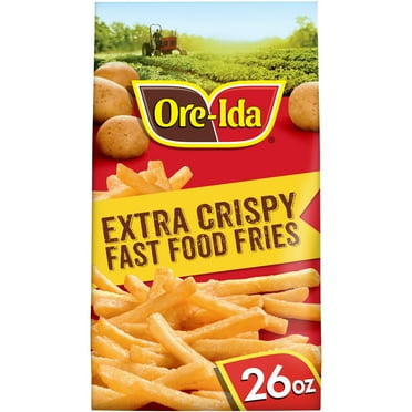 Ore-Ida Extra Crispy Fast Food Fries, French Fried Frozen Potatoes, 26 oz Bag