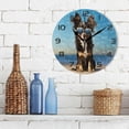 thumbnail image 3 of Dreamtimes Wall Clock Chihuahua Dog 10 Inch Silent Non Ticking Quality Quartz Battery Operated Digital Round Easy to Read for Home Office Kitchen Decorative, 3 of 7