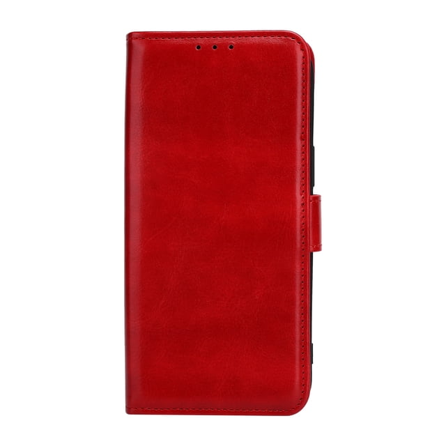 Funda de cuero de cuerpo completo a prueba de golpes para iPhone 12Pro Max con ranura para tarjetas, color rojo