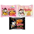 thumbnail image 2 of Samyang Buldak Ramen Variety 10 Packs - Carbonara, Cream Carbonara, Cheese, Stew Type, Tomato Pasta, Kimchi, Habanero Lime, Curry, Tom Yum, Original l With Absol MarketPlace Chopsticks, 2 of 9