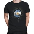 thumbnail image 2 of Argentina Soccer Breakout Men's Black T-shirt, 2 of 3