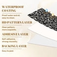 thumbnail image 6 of Peel and Stick Wallpaper Elegant Baroque Floral Black Victoria Vintage Baroque Wall Mural 17.7in x 9.8ft Self Adhesive Removable Wall Paper Renter Friendly Wallpaper for Nursery Bedroom Cabinets, 6 of 8