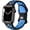 Black/Blue, variant on ZYX Breathable Sport Band for Apple Watch, Two-Tone Silicone Replacement Strap with Air Holes, Anthracite Black, 38/40/41/42mm-Series 11 10