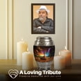 thumbnail image 4 of Yatskia Cross with Waterfall Large Cremation Burial Urns for Human Ashes Adult Man, Little Funeral Keepsake Urn for Ashes for Women, (Monar 10 Inch and 3 Inch), 4 of 8