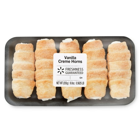 Freshness Guaranteed Vanilla Creme Horns, 9 oz, 5 Count (Shelf Stable/Regular)