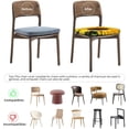 thumbnail image 2 of Square Chair Seat Covers Set of 4, Sunflower Farm Chair Covers with Elastic Ties, Soft Stretch Removable Universal Chair Protector Seat Cushion Slipcovers for Dining Room Kitchen Office, 2 of 6