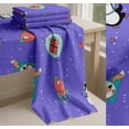 thumbnail image 6 of Soimoi Purple Cotton Voile Fabric Snowman & Penguin Cartoon Decor Fabric Printed Yard 56 Inch Wide, 6 of 7