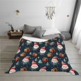 thumbnail image 6 of KLL Cute Santa Claus Gift Print Fleece Throw Blanket, Horizontal Fleece Bedding Cute Soft Blankets Comfy Fleece Flannel Plush Home Decor for Couch & Bed -40"x30", 6 of 9