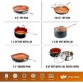 thumbnail image 4 of Gotham Steel Diamond 12 Piece Ultra Nonstick Ceramic Pots and Pans Cookware Set Induction Oven Dishwasher Safe, 4 of 7