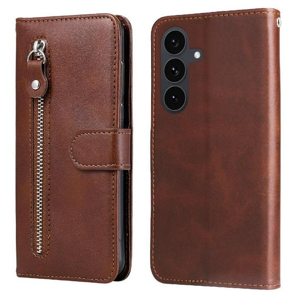 Case for Samsung Galaxy S25 Fe Zipper Leather Card Slot Holders Protective Cover