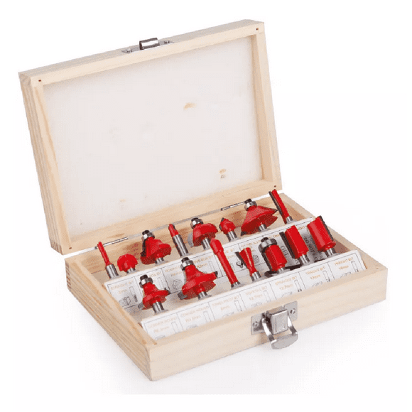 Brocas Fresas 1/4 Router Rebajadora Carburo 15pz