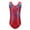 O-Red1514, variant on CUZIBR Leotards Girls Gymnastics Embroidery Shiny Rose Dance Clothes Cozy Dailywear For Toddler