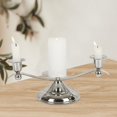 thumbnail image 4 of Candelabro de pilar Macarena Soporte para velas Decorativo Plata 28 cm x 11 cm x 8 cm, 4 of 8